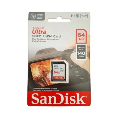 آوانگار - کارت حافظه ۶۴ گیگابایت سندیسک مدل SanDisk Ultra SDXC UHS-I 140 MB/s