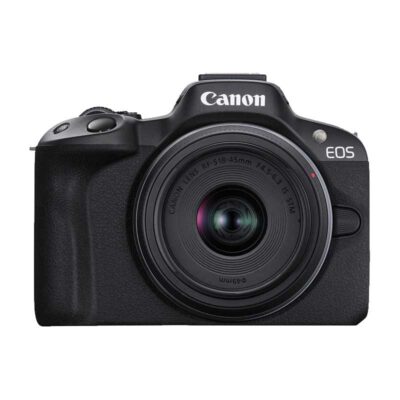 آوانگار - دوربین بدون آینه کانن Canon EOS R50 Mirrorless Black Body with RF-S 18-45mm f/4.5-6.3 IS STM Lens