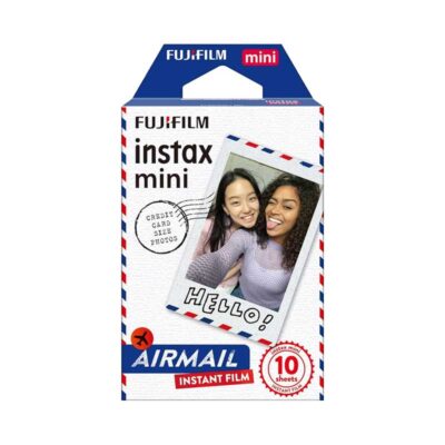 آوانگار - فیلم دوربین های چاپ سریع فوجی فیلم Fujifilm Instax Mini Airmail Instant Film 10 Sheets - کاغذ 10 عددی حاشیه طرح پست هوایی