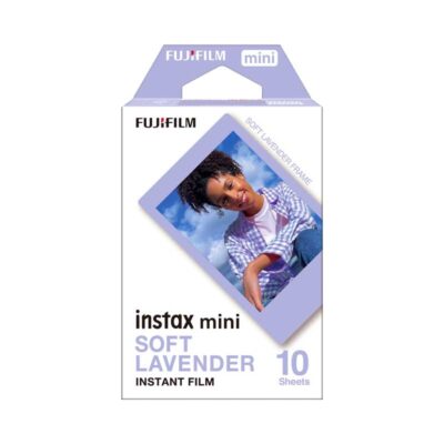 آوانگار - فیلم دوربین های چاپ سریع فوجی فیلم Fujifilm Instax Mini Soft Lavender Instant Film 10 Sheets - کاغذ 10 عددی حاشیه رنگ اسطوخودوس نرم