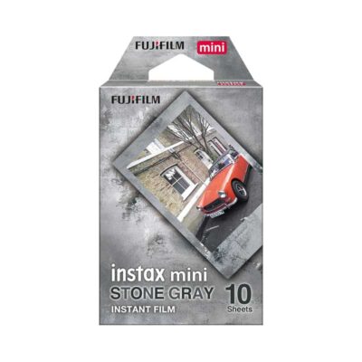 آوانگار - فیلم دوربین های چاپ سریع فوجی فیلم Fujifilm Instax Mini Stone Gray Instant Film 10 Sheets - کاغذ 10 عددی حاشیه خاکستری سنگی