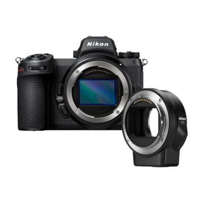 آوانگار - بدنه دوربین بدون آینه به همراه مانت نیکون Nikon Z7 II Mirrorless Camera Body with Mount FTZ Adapter