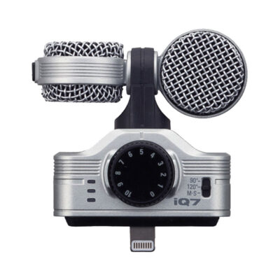 آوانگار - میکروفون موبایل زوم Zoom iQ7 Mid-Side Stereo Microphone for iOS Devices with Lightning Connector - آیفون