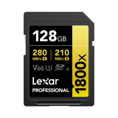 آوانگار - کارت حافظه 128 گیگابایت لکسار Lexar 128GB Professional 1800x UHS-II SDXC Memory Card