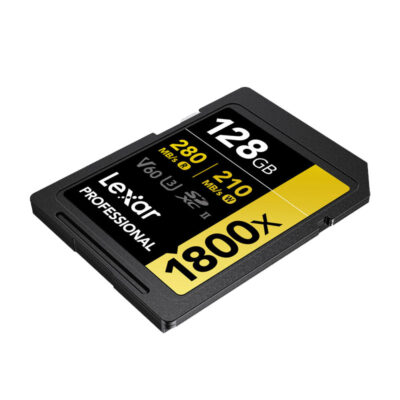 آوانگار - کارت حافظه 128 گیگابایت لکسار Lexar 128GB Professional 1800x UHS-II SDXC Memory Card