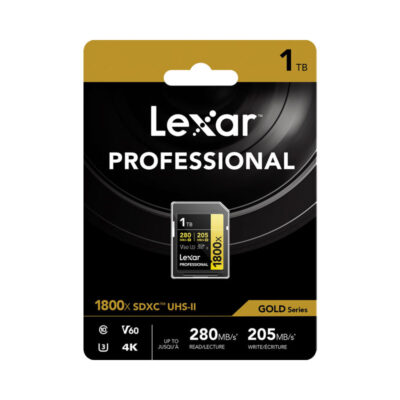 آوانگار - کارت حافظه 1 ترابایت لکسار Lexar 1TB Professional 1800x UHS-II SDXC Memory Card