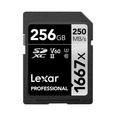 آوانگار -کارت حافظه 256 گیگابایت لکسار Lexar 256GB Professional 1667x UHS-II SDXC Memory Card