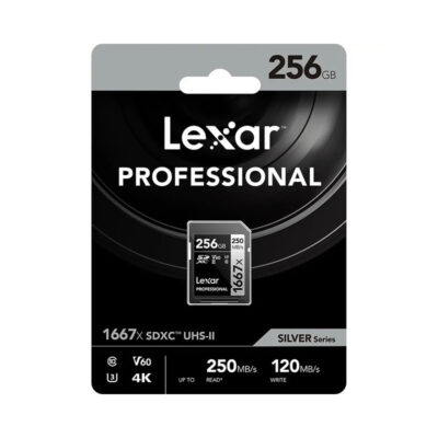 آوانگار -کارت حافظه 256 گیگابایت لکسار Lexar 256GB Professional 1667x UHS-II SDXC Memory Card