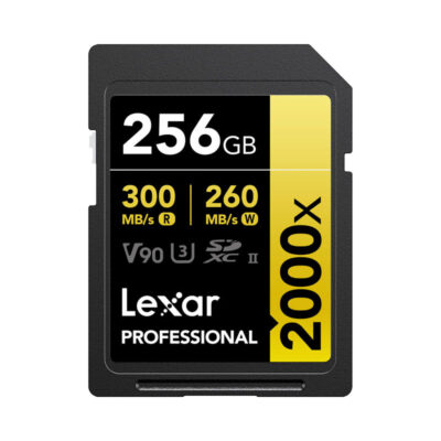 آوانگار - کارت حافظه 256 گیگابایت لکسار Lexar 256GB Professional 2000x UHS-II SDXC Memory Card