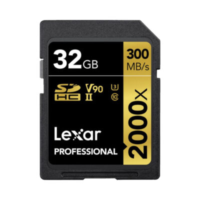 آوانگار - کارت حافظه 32 گیگابایت لکسار Lexar 32GB Professional 2000x UHS-II SDHC Memory Card