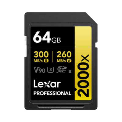 آوانگار - کارت حافظه 64 گیگابایت لکسار Lexar 64GB Professional 2000x UHS-II SDXC Memory Card AVANEGARSHOP.com