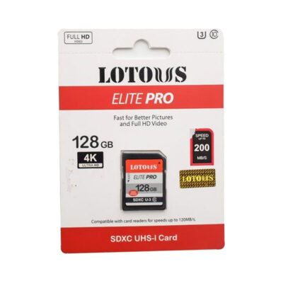 آوانگار - کارت حافظه 128 گیگابایت لوتوس Lotous Elite Pro SDHC UHS-I 128GB 200MB/s