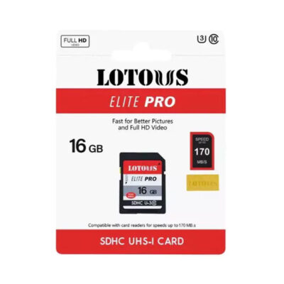 آوانگار - کارت حافظه 16 گیگابایت لوتوس Lotous Elite Pro SDHC UHS-I 16GB 170MB/s