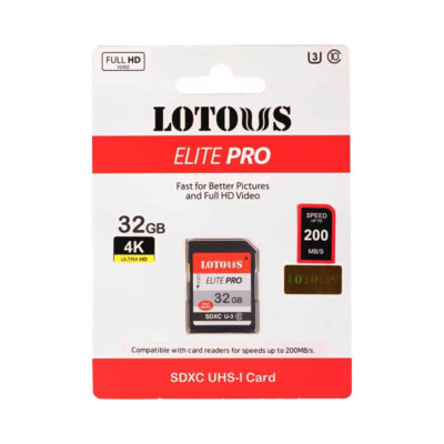 آوانگار - کارت حافظه 32 گیگابایت لوتوس Lotous Elite Pro SDHC UHS-I 32GB 200MB/s