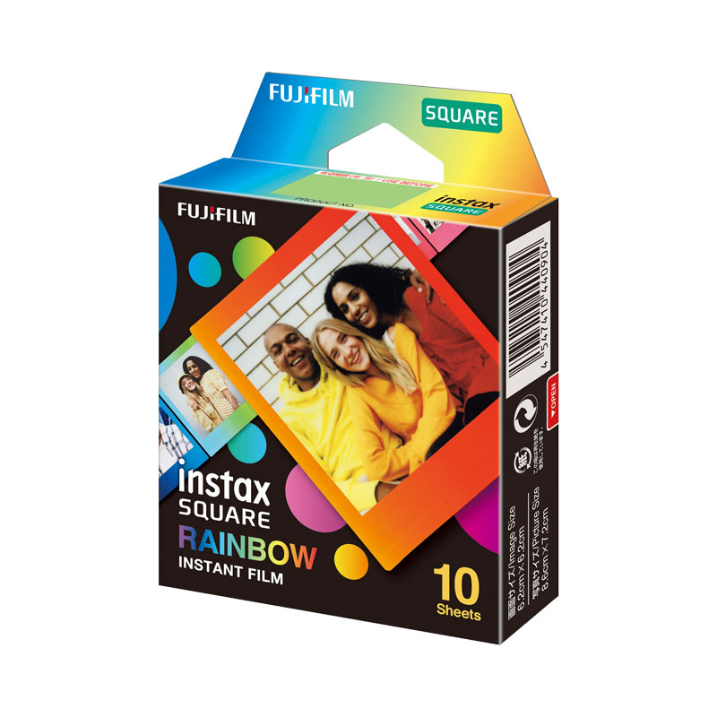 AvaNegar-FUJIFILM-INSTAX-SQUARE-Rainbow-Instant-Film-10-Sheets-002 آوانگار - فیلم دوربین های چاپ سریع فوجی فیلم FUJIFILM INSTAX SQUARE Rainbow Instant Film 10 Sheets - کاغذ 10 عددی مربع حاشیه رنگین کمان